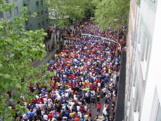 Gutenberg Halbmarathon sorgt für Sperrungen der Theodor Heuss Brücke und Innenstadt in Mainz
