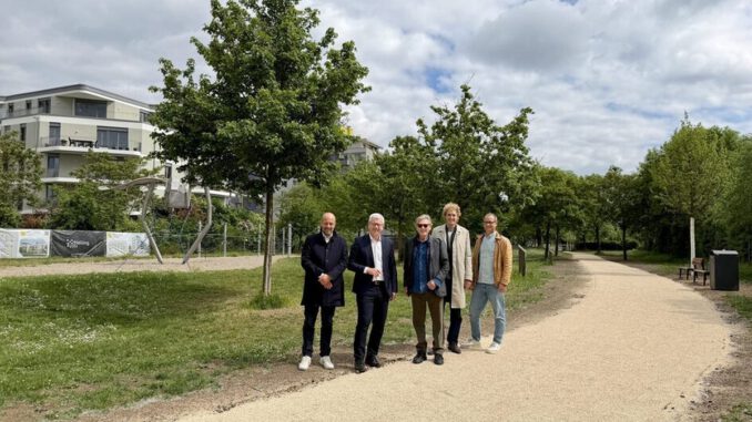 Neue Wege in Kastel verbinden das Quartier Helling Höfe direkt mit dem Rhein