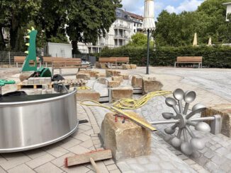 Prüfungen laufen: Wasserspielplatz in den Reisinger Anlagen soll im August öffnen