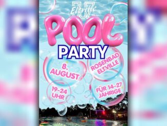 Rosenbad in Eltville: Poolparty am 8. August für junge Menschen von 14 bis 27 Jahren